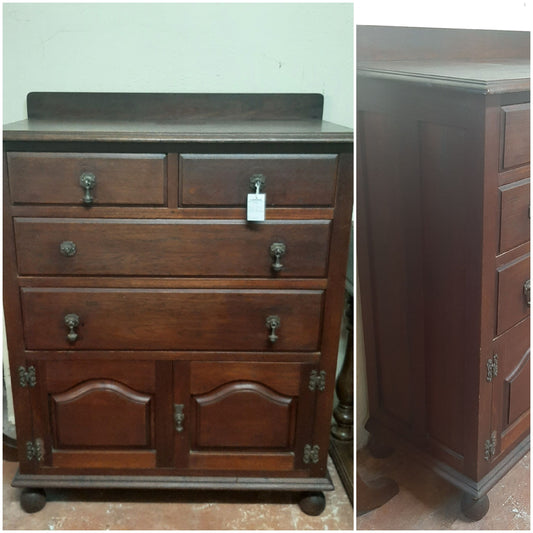 Antique 2 door 2 drawer chest