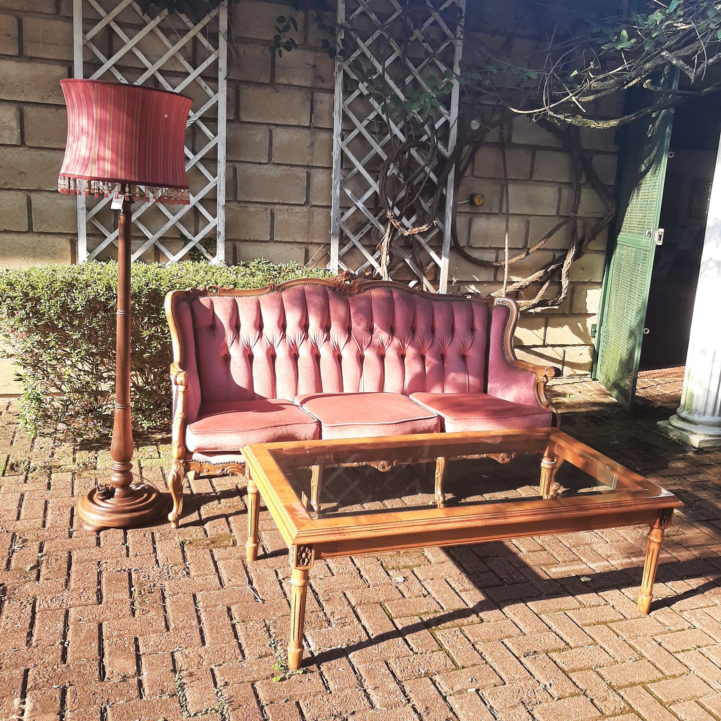 Antique Couch & coffee table