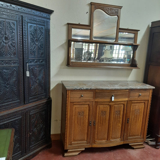 Antique Sideboard and mirror