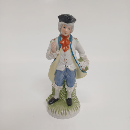 Black cap man Capodimonte figurine