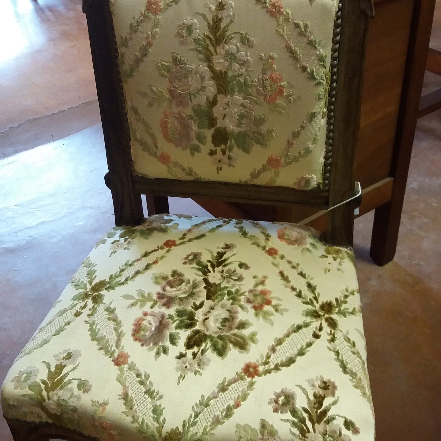 Chair with flowers