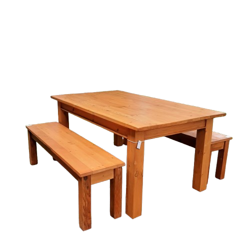 Oregon Dining table & benches