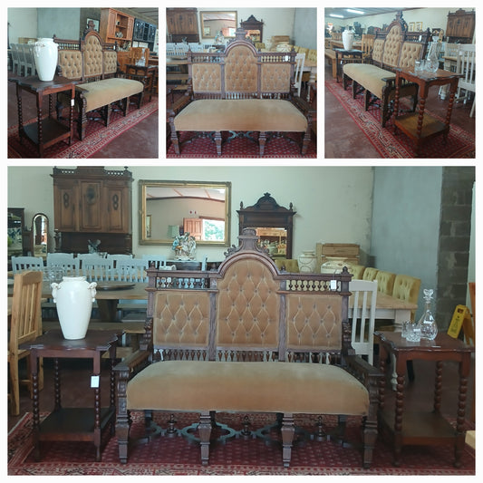 Early 19th Century Oak carved bench