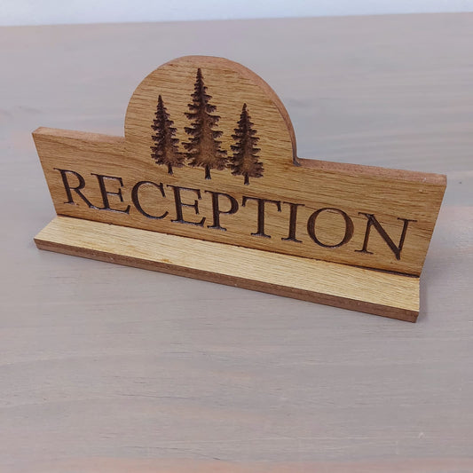 Reception sign