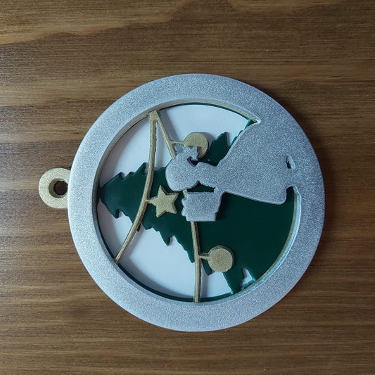 Girl & gift Christmas deco