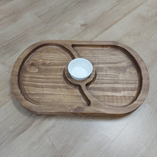 Thick oval snack board