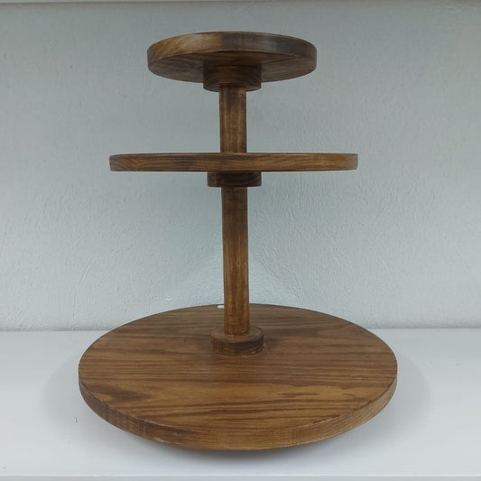 Revolving 3-tier organizer