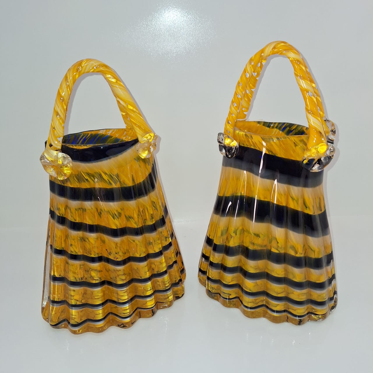 Hand Bag Glass Vases