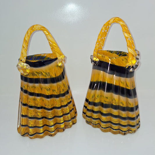 Hand Bag Glass Vases