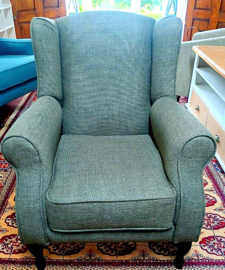 Chevon Wingback Chair