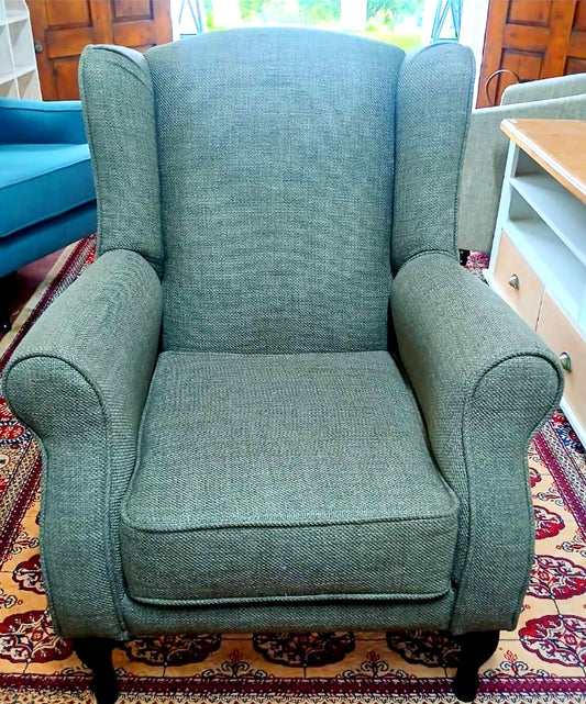 Chevon Wingback Chair