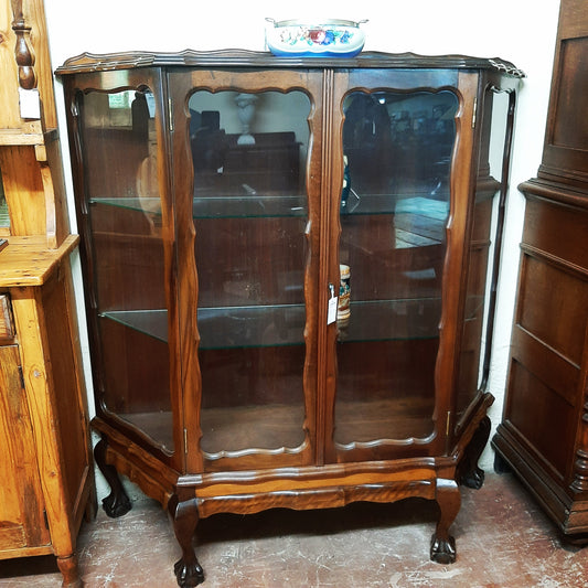 Imbuia display cabinet