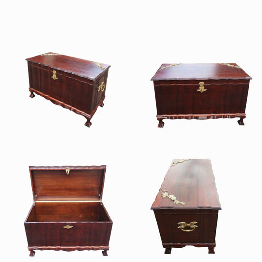 Imbuia Kist with brass handles