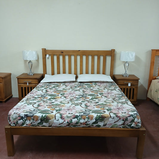 Imbuia stained bedroom suite