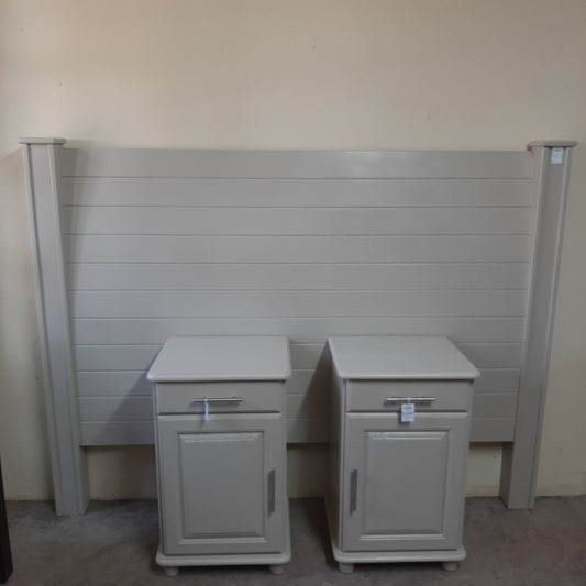 King Headboard & Pedestals