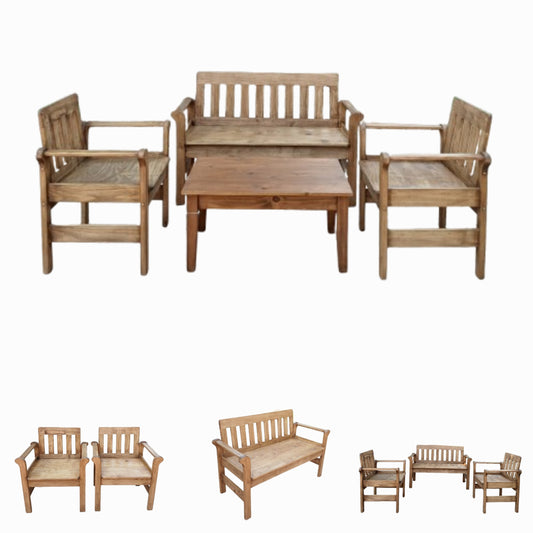 Lounge 2 seater & 1 seater chars Imbuia