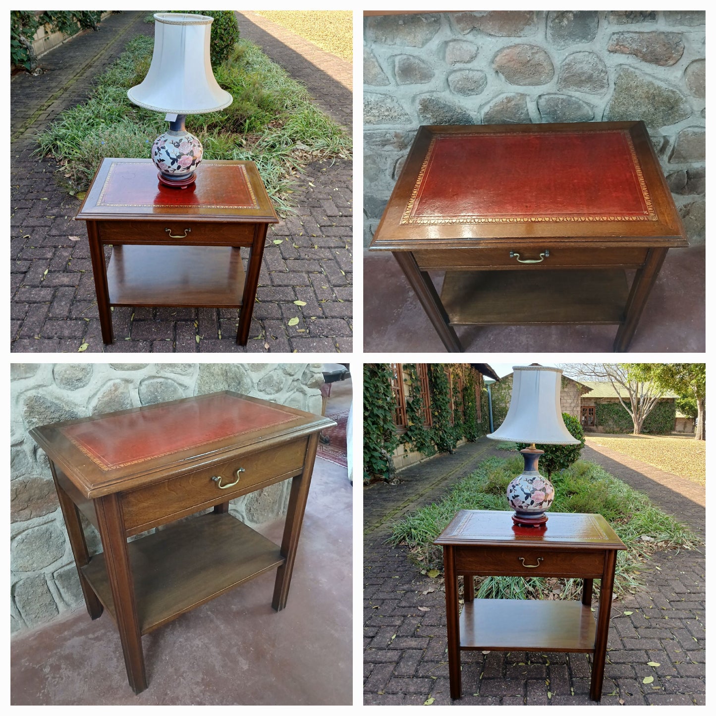 Mahogany 2 tier table