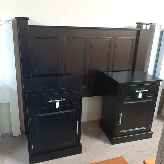 Mahogany stained Ambassador queen headboard