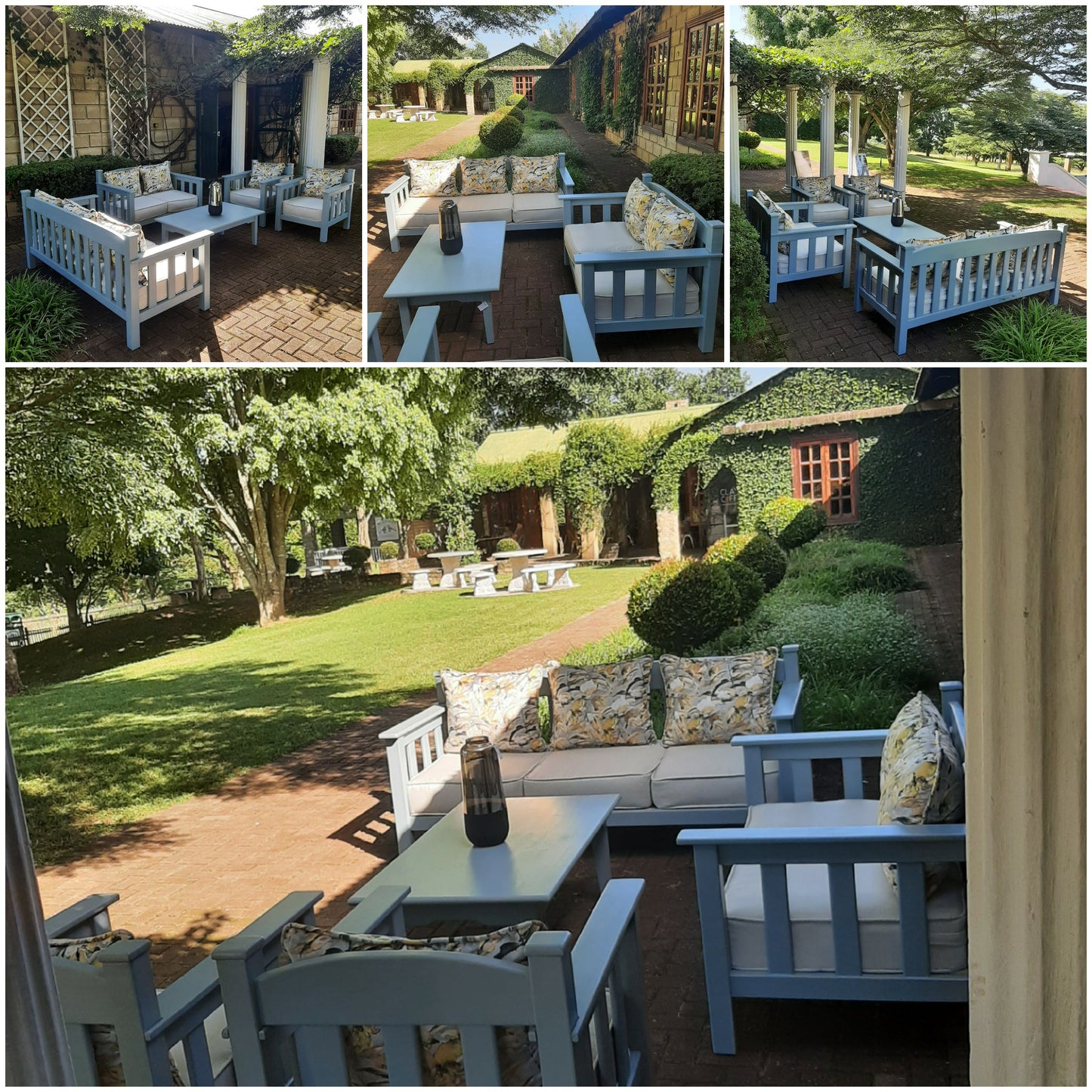 Morris Blue lounge suite