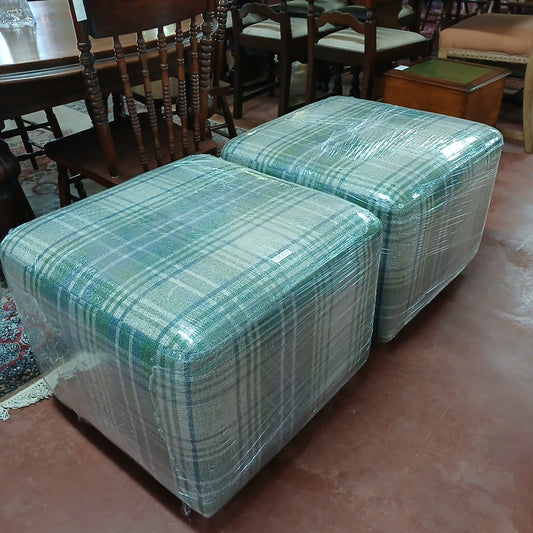 Newly upholstered foot stool
