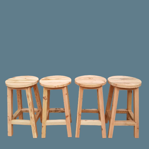 630H Oregon pine bar stools