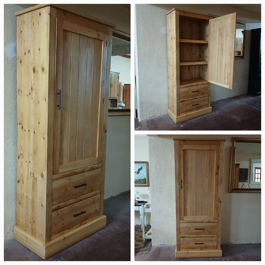 Oregon pine storage cupboard