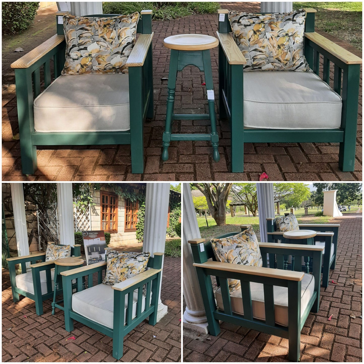 Pine painted Morris chairs