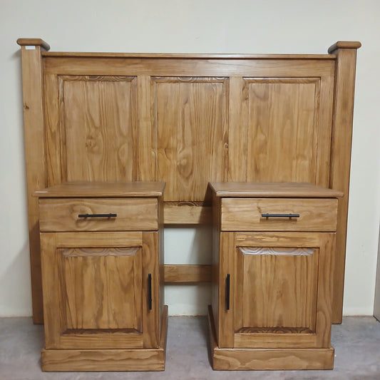 Queen Ambassador headboard & pedestals