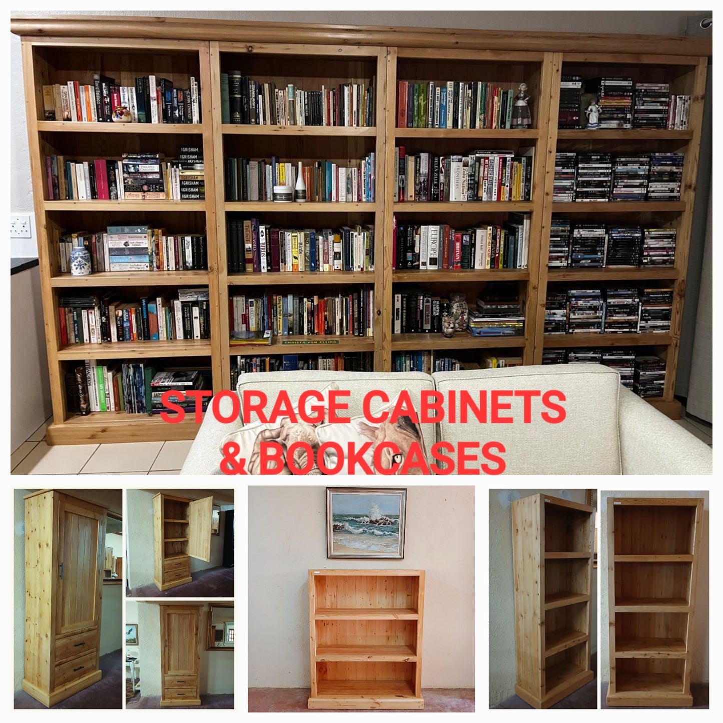 Storage cabinets & bookcases