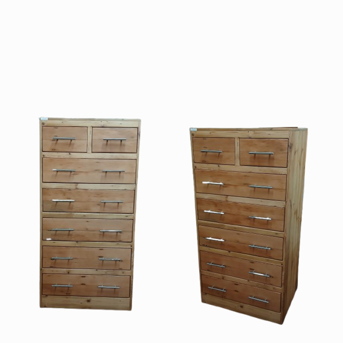Oregon pine chest of drawers