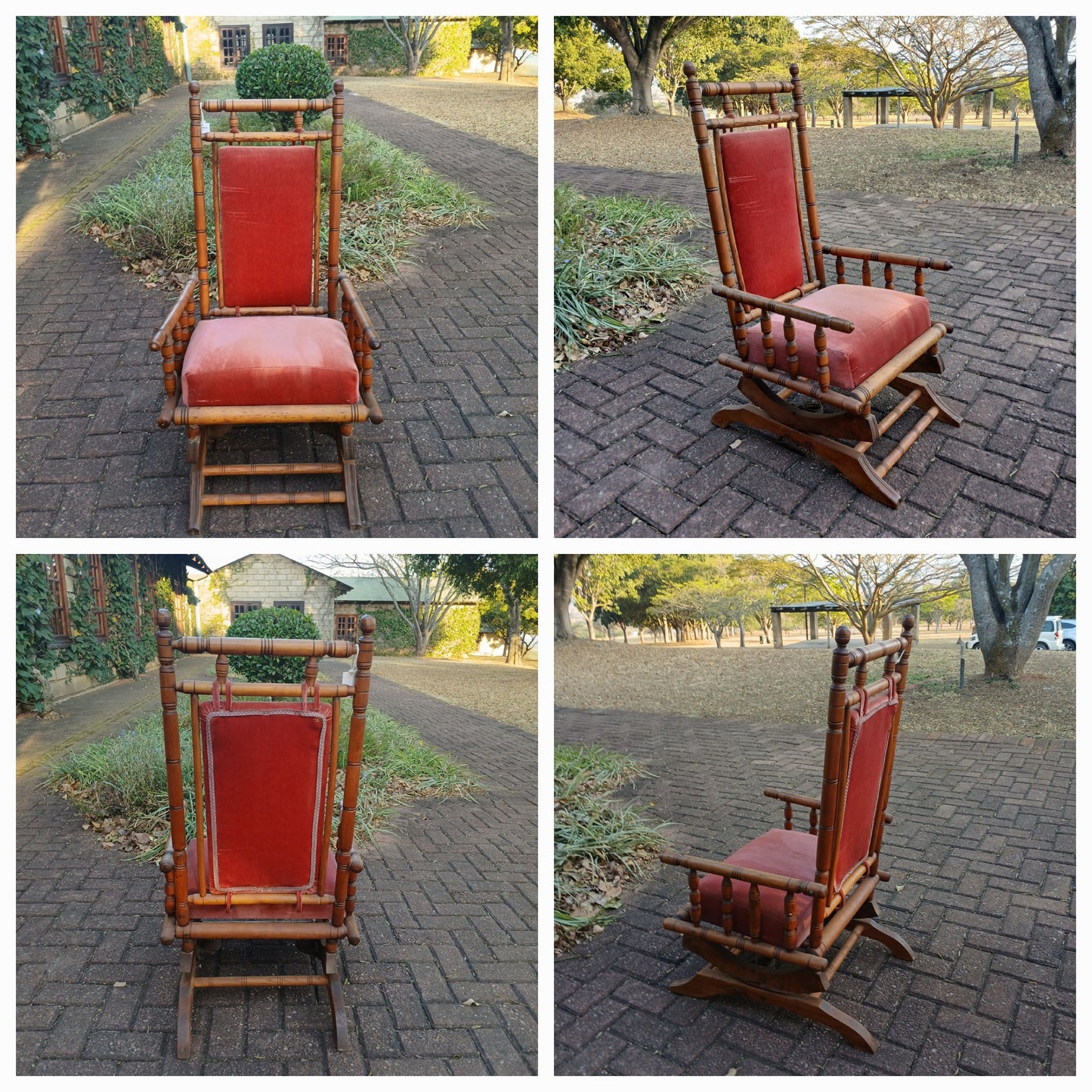 Upholstered rocking chair