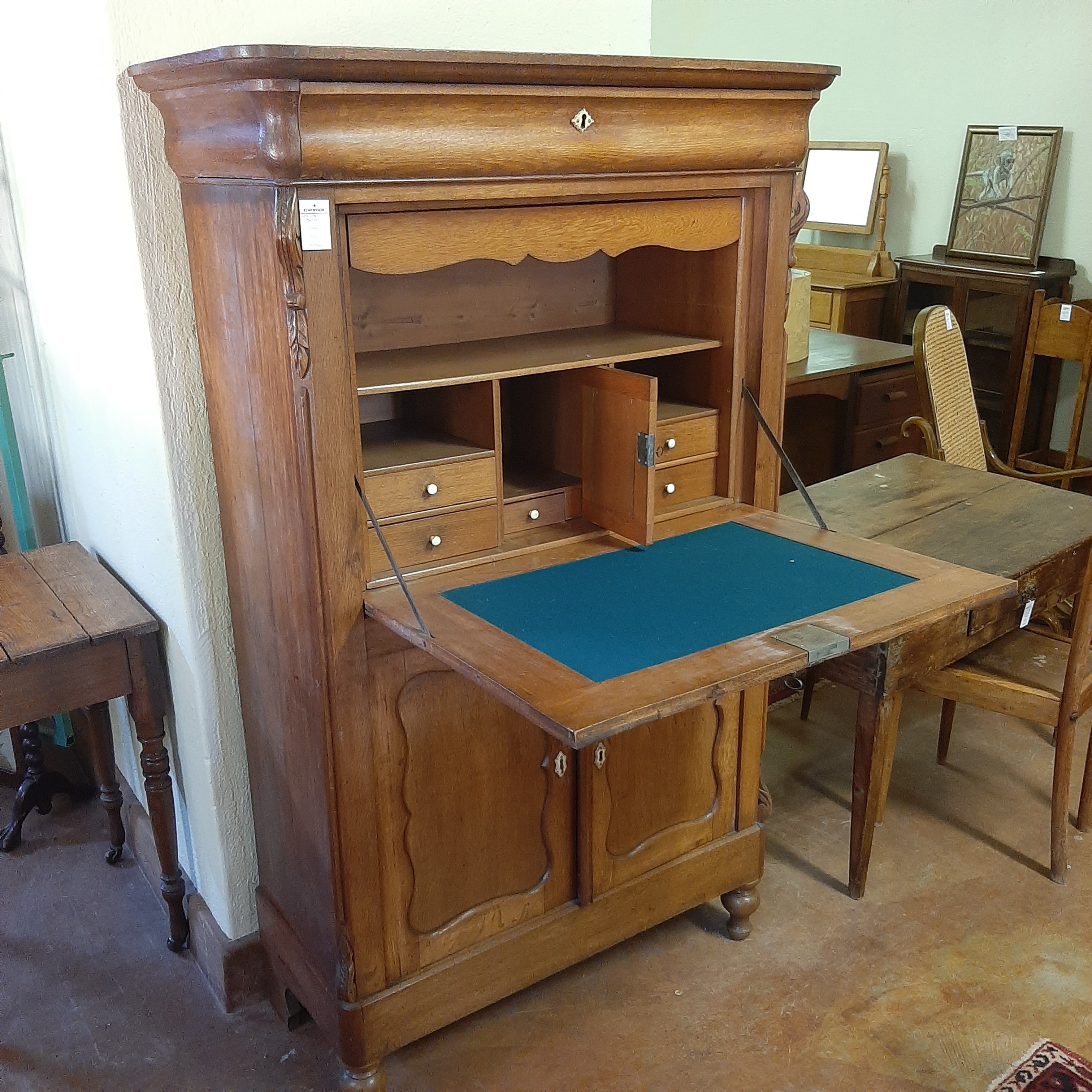 Writing bureau 5 drawers – Elmswood Country Centre