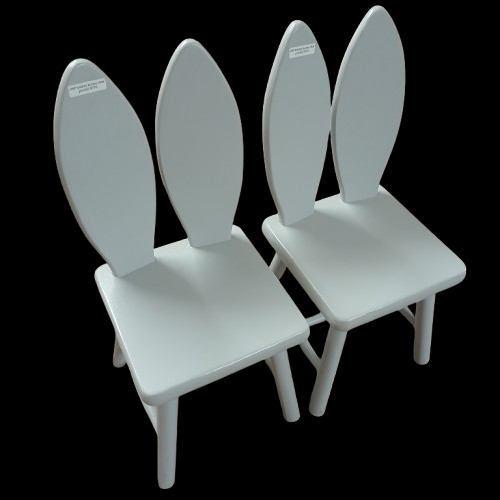 Bunny Chair Pine Painted in Light Grey