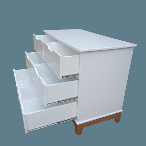 Chest of 6 Drawers with cutout handles
