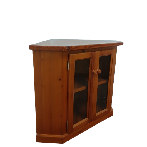 Old Oregon Pine Corner Cabinet