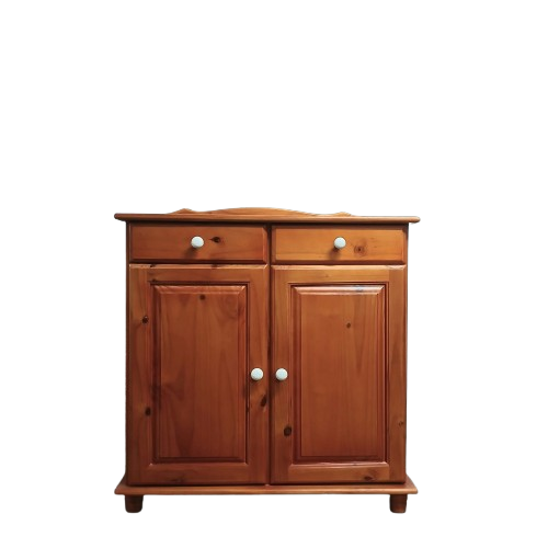 Pine Stained 2 Door/Drawer Sideboard