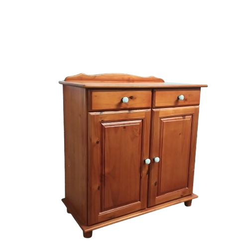 Pine Stained 2 Door/Drawer Sideboard