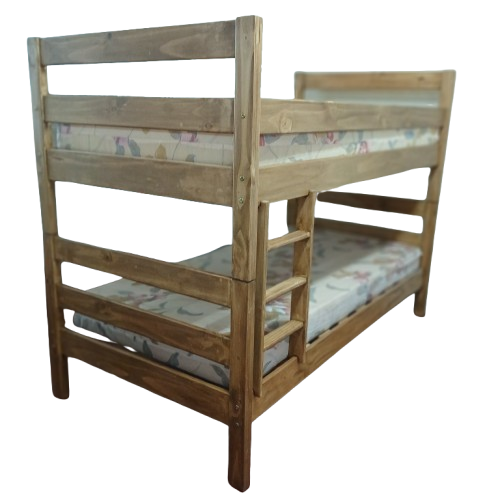 Rustic Double Bunk Bed