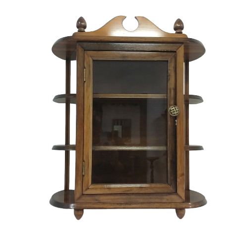 Vintage Small Glass Door Display Cabinet