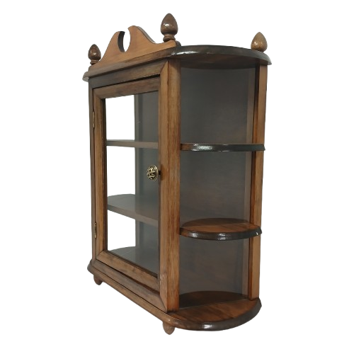 Vintage Small Glass Door Display Cabinet