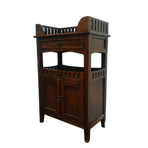 Mahogany 2 tier cabinet