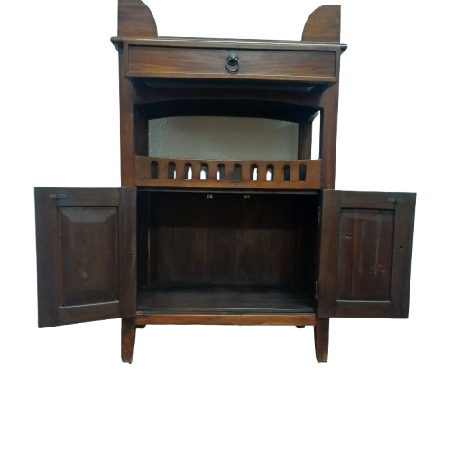 Mahogany 2 tier cabinet