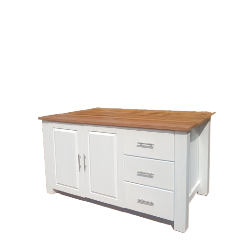 1,7 Pine Kitchen Island with an Oregon Top