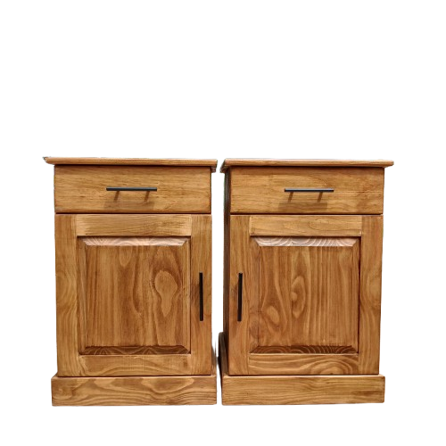 Ambassador Bedside Pedestals in pine rustic