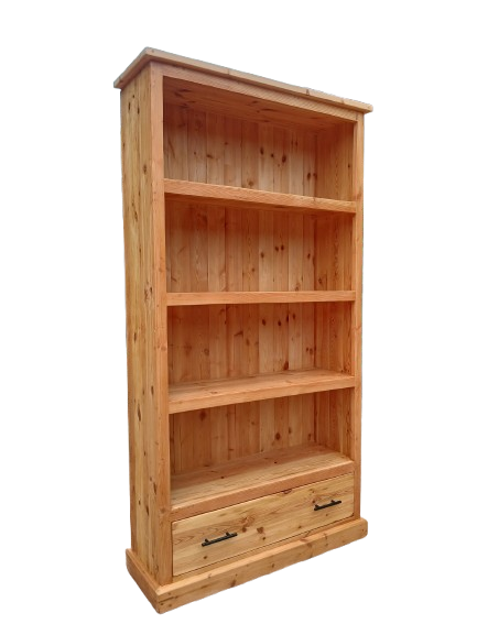 2m High Old Oregon Pine Bookcase.