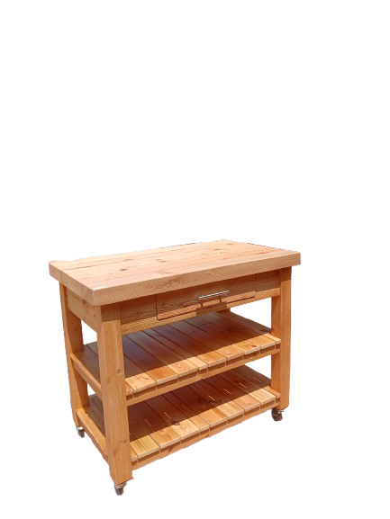 1m x 60 Old Oregon Pine Trolley.