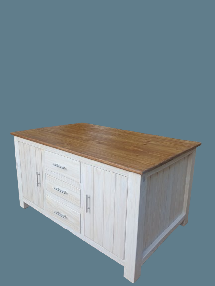 1,7x1m 2-Tone Kitchen Island