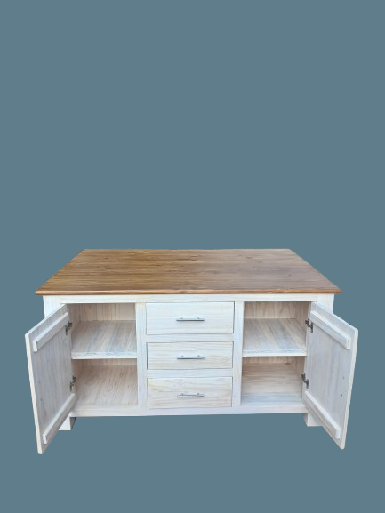 1,7x1m 2-Tone Kitchen Island