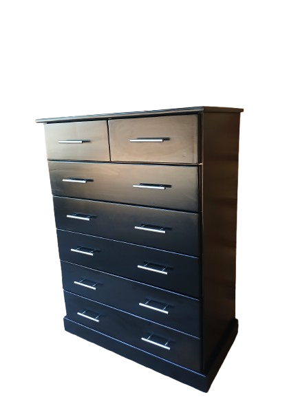 Chest of 5+2 in pine mahogany
