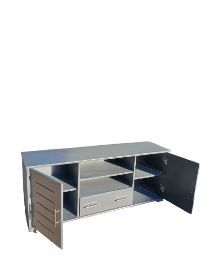 Dark Grey Pine Painted TV Stand